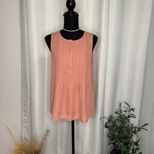 Banana Republic Coral Sleeveless Blouse